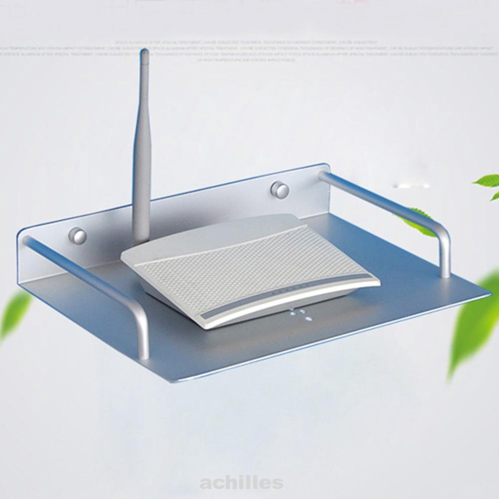 Khay kim loại gắn tường để đựng cục modem wifi tiện lợi