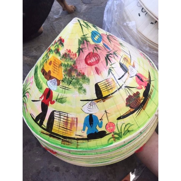 Nón Lá Huế Vẽ Phong Cảnh Quê Hương