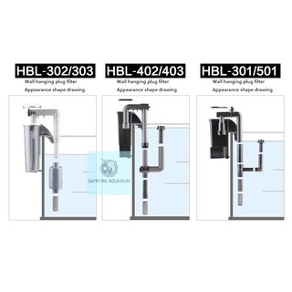 Lọc thác bể cá SUNSUN HBL-402