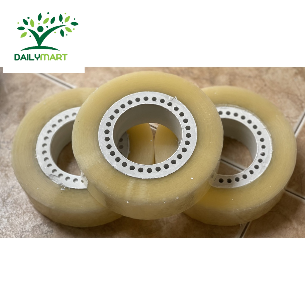 Băng Dính/Băng Keo OPP 1kg/cuộn Lõi Lỗ Đục/Trong/Vàng