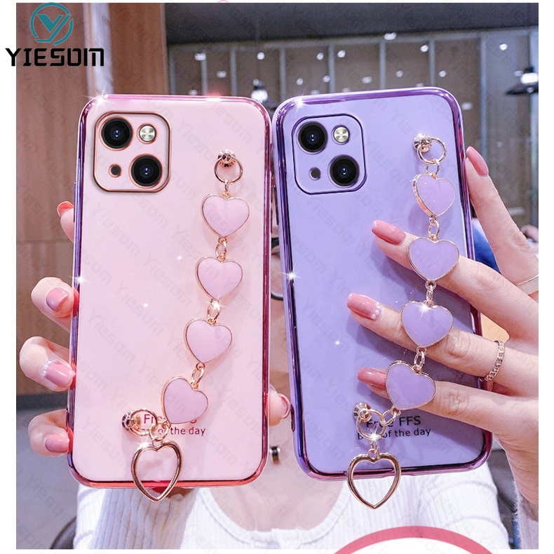 Ốp Điện Thoại Có Dây Đeo Sang Trọng Cho iPhone 13 12 11 Pro Max XR X XS Max 7 8 Plus