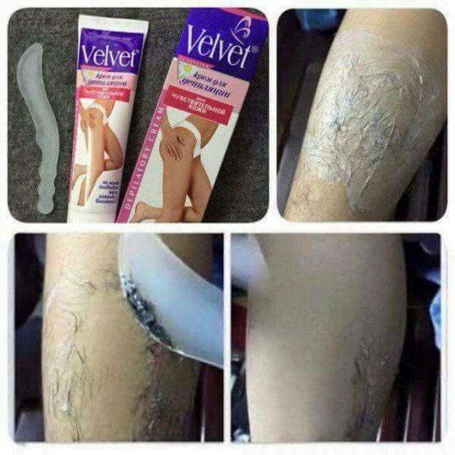 Kem Tẩy Lông Velvet Depilatory Cream với công thức 2 trong 1, vừa giúp làm sạch, nhanh gọn, vừa bổ sung dưỡng chất nuôi