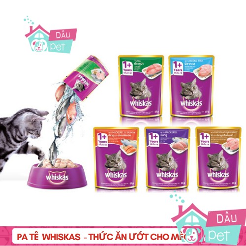 Combo 12 gói pate Whiskas cho mèo