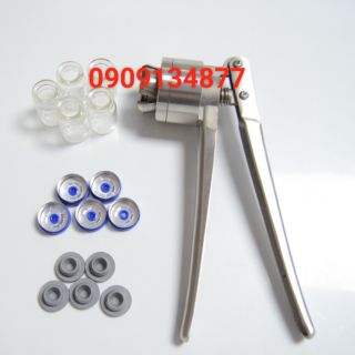 Kìm bấm nắp chai vắc xin, máy đóng nắp lọ thuốc tiêm cầm tay, kìm bấm nắp lọ serum, dụng cụ đóng nắp lọ thuốc thú y