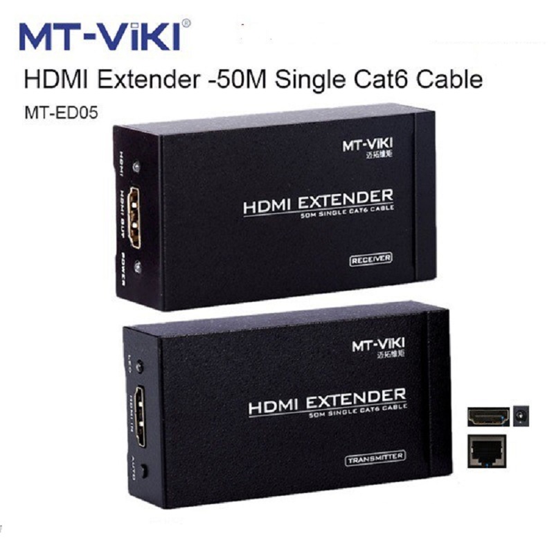 Bộ khuyếch đại tín hiệu cáp HDMI 50M - MT-VIKI MT-ED05 - HDMI 50M