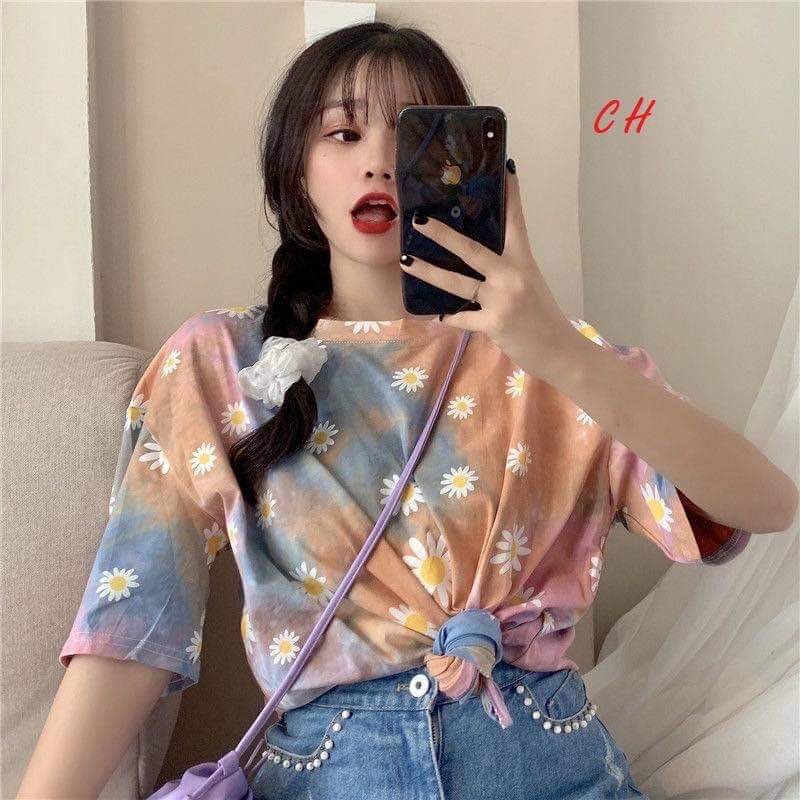 [CHÀO HÈ, KÈM QUÀ TẶNG] ÁO PHÔNG HOA CÚC FORM THỤNG TAY LỠ SIÊU IÊU MIX ĐỒ CỰC ĐẸP TEENS FASHION