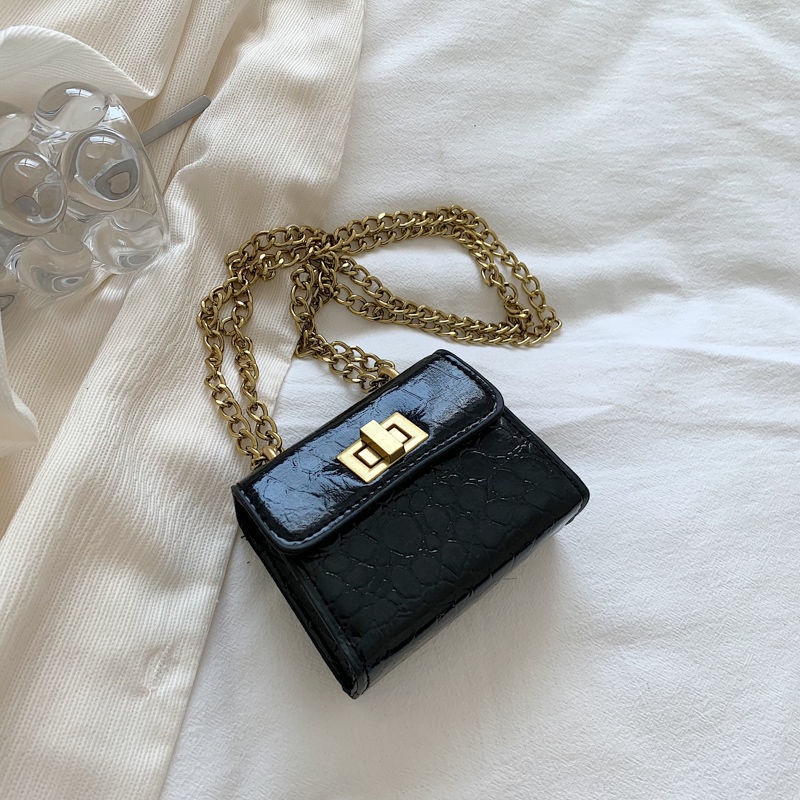 Túi đeo chéo nữ mini dây xích túi hộp vuông hàn quốc túi ví