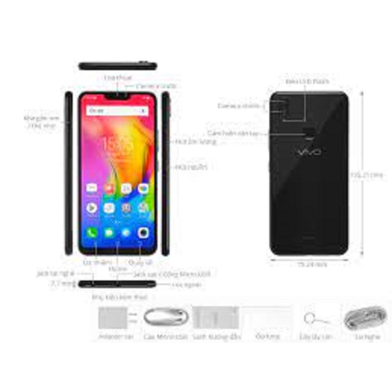 điện thoại Vivo Y85 A ( Vivo Y85a ) 2sim ram 4G bộ nhớ 64G, màn 6.22inch - Chiến PUBG/Liên Quân đỉnh | BigBuy360 - bigbuy360.vn