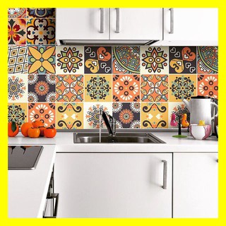 Decal gạch bông trang trí_kt 1 ô 15x15 và 20x20cm