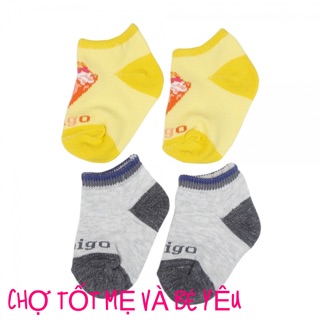 Set 2 Đôi Vớ Chân Cho Bé Sơ Sinh Amigo Cao Cấp (0-3 tháng)