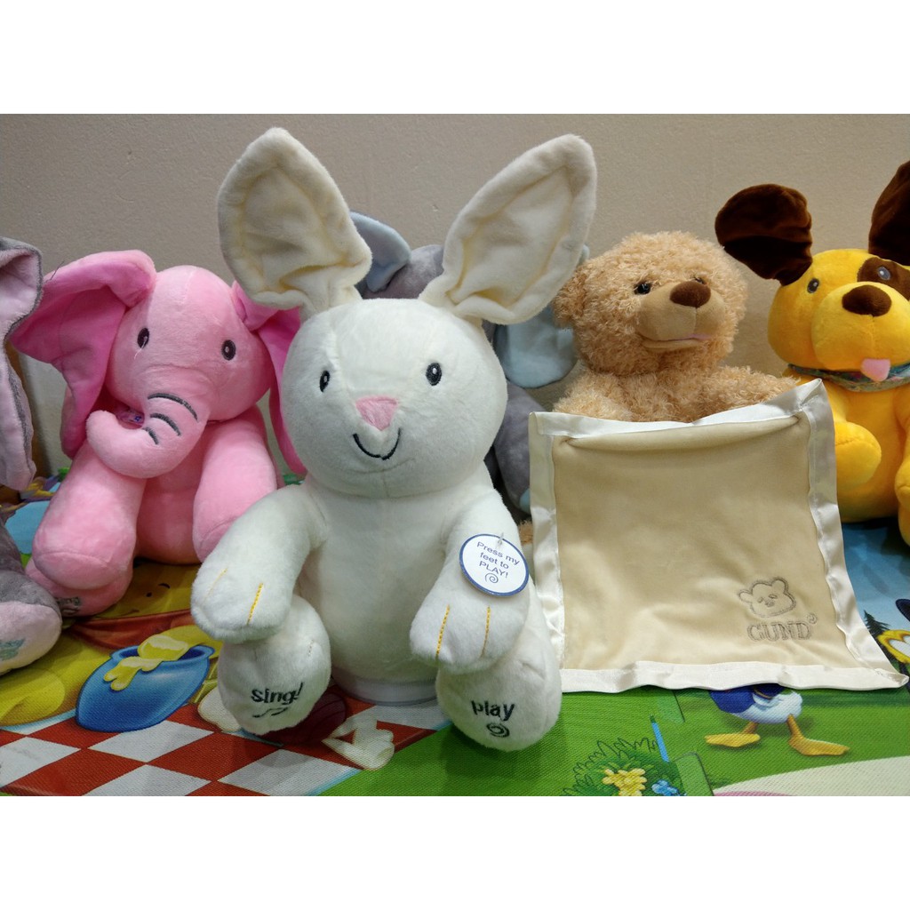 Thú Bông THỎ TRẮNG ú òa dễ thương biết hát biết vẫy tai ú òa mang lại tiếng cười cho bé