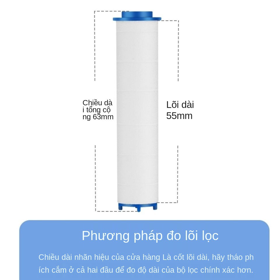 【năm gói】 bông tắm PP lọc , loại bỏ tạp chất trắng, khử clo dư, thay thế vòi làm sạch nước