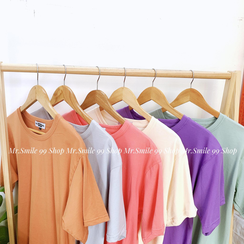Áo Thun Trơn Basic Chất Vải Dày Siêu Đẹp nhiều màu Unisex Mr.Smile 99 Shop