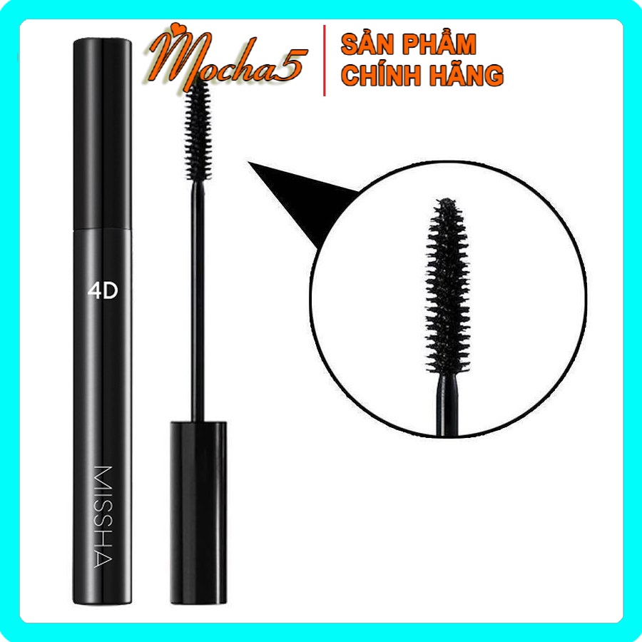 Mascara Chuốt Mi MISSHA 4D Mảnh Tự Nhiên Chống Nước