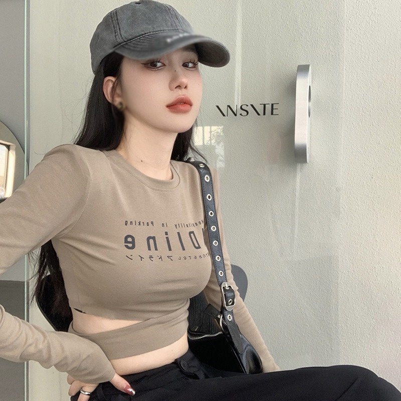 Áo Thun Nữ Tay Ngắn In Chữ Thời Trang Hàn Quốc