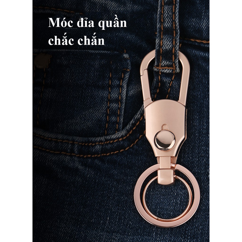 Móc Treo Chìa Khóa Ô tô Xe Máy Jobon ZB-098 Có Móc Đỉa Quần Chống Mài Mòn Cực Tốt