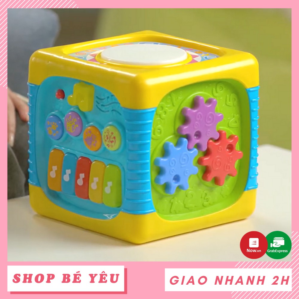 Hộp âm nhạc  𝑭𝒓𝒆𝒆𝒔𝒉𝒊𝒑  Hộp âm nhạc thả hình khối đa năng cho bé Winfun 0741 chính hãng