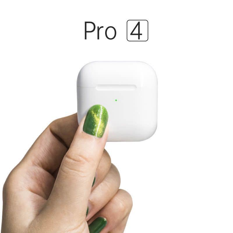 Tai nghe bluetooth Airpods Pro 4 True wireless 5.0 chuyên gaming, đổi tên, định vị dành cho iphone và android