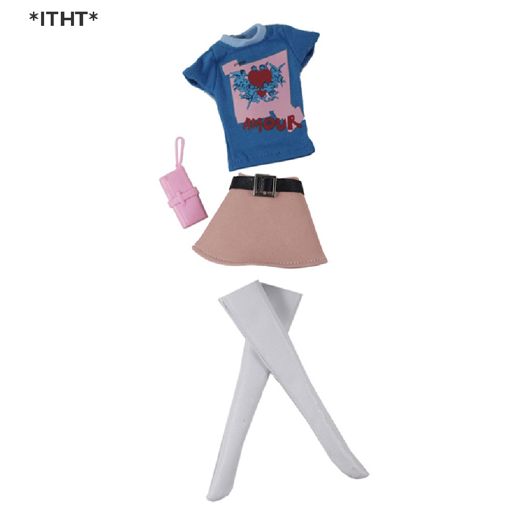 Bộ 4 Túi Xách / Chân Váy Cho Búp Bê 30cm Tỉ Lệ 1 / 6