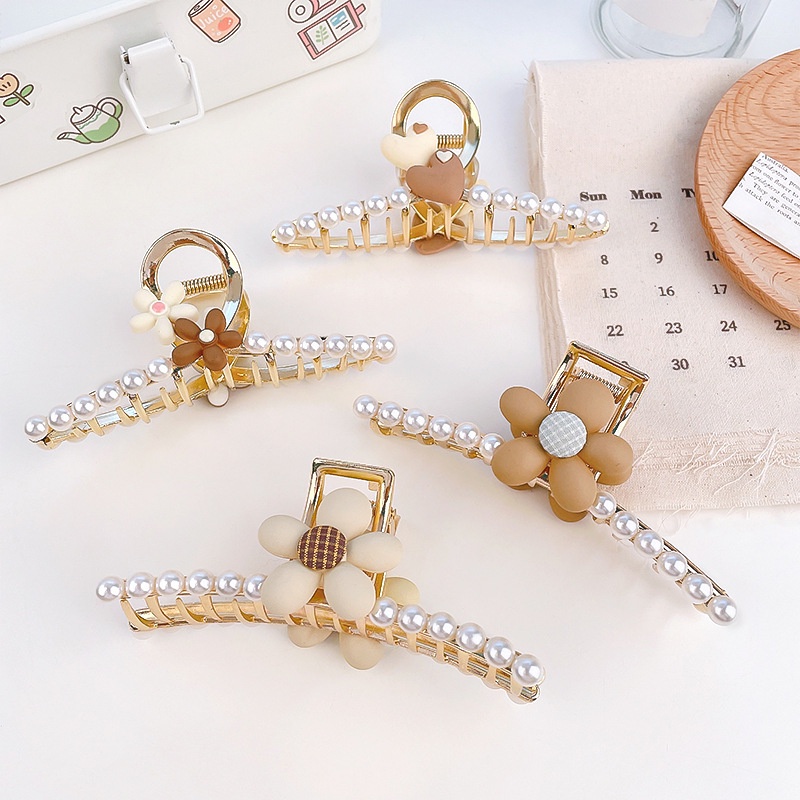 Kẹp Tóc Kim Loại Hình Hoa Hướng Dương Phong Cách Hàn Quốc