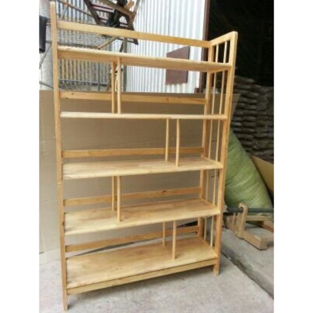 Kệ sách gỗ 1m2 - 5 tầng