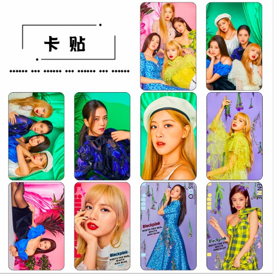 Set card ảnh Black pink