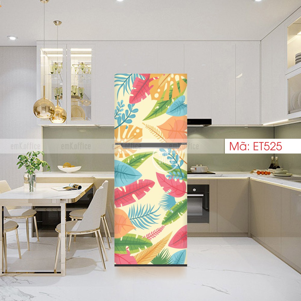 Decal dán tủ lạnh, miếng dán tủ lạnh mẫu cute - CB2