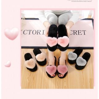 DÉP BÔNG ĐI TRONG NHÀ HÌNH TRÁI TIM CUTE ( SANG CHẢNH LUÔN )