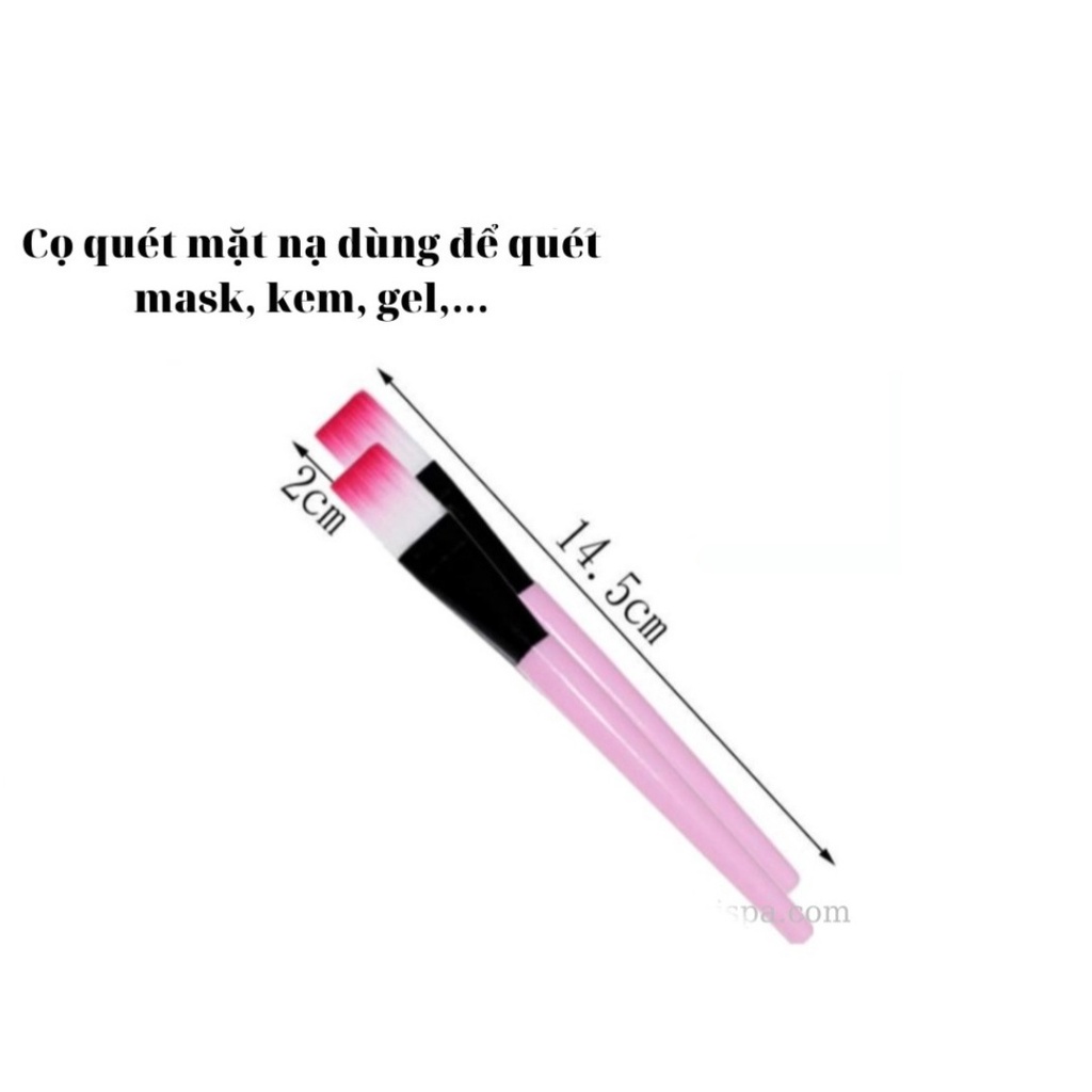 Cọ quét mặt nạ,cọ đắp nạ,cọ mask,cọ nạ silicon,cọ cán hồng