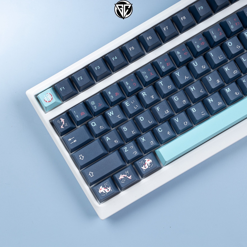 Keycap GMK ZenPond Clone 143 nút bàn phím cơ Thick PBT Cherry Profile