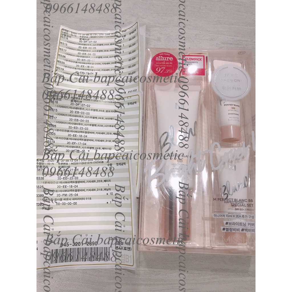 MBC Kem nền làm sáng da tự nhiên Missha M Perfect Blanc Brightening BB Cream