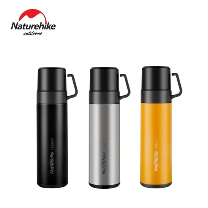 Bình Giữ Nhiệt Inox 3 Trong 1 Naturehike Nh17S020-B 600ml Thermos