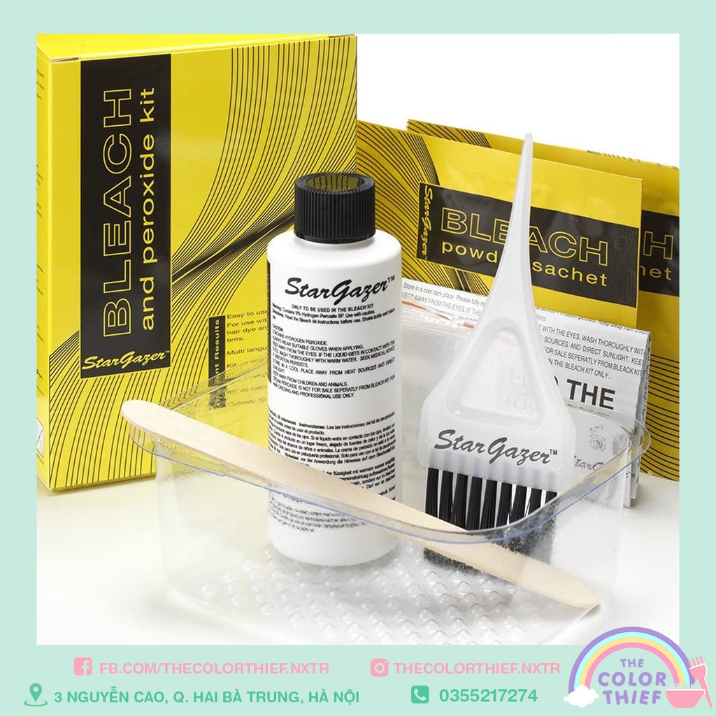 Set tẩy Stargazer Bleach &amp; Perioxide Kit