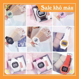 Đồng hồ thể thao nam nữ taixun fashion sport mặt vuông siêu đẹp