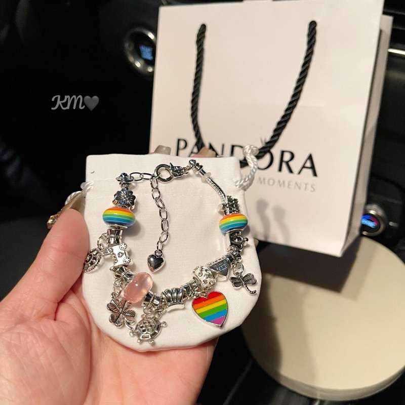 Vòng tay pandora, mai phương bùi, full charm pha lê nhiều màu , Phụ kiện lắc tay Hari korea accessoriea | BigBuy360 - bigbuy360.vn