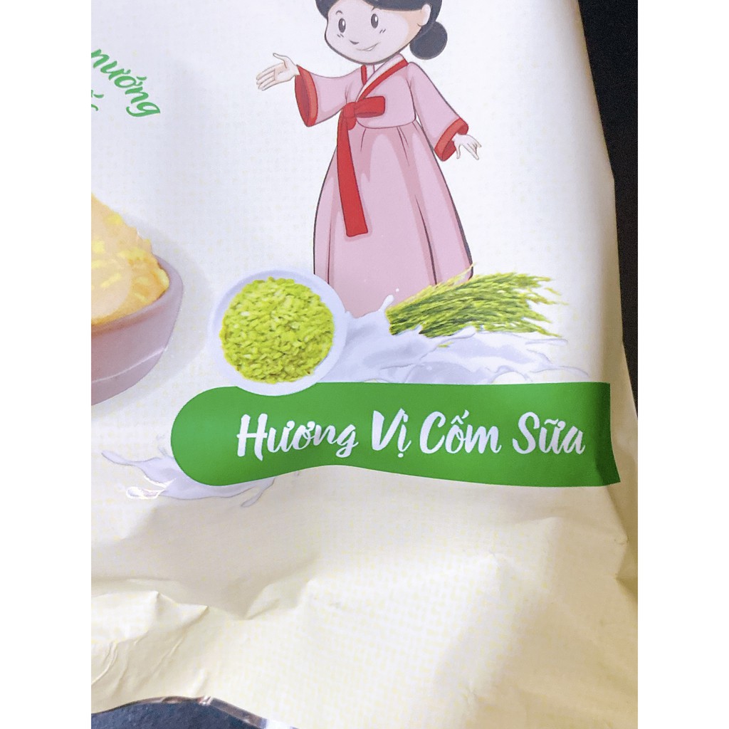 Bánh gạo JinJu vị cốm sữa (16 gói bánh nhỏ)