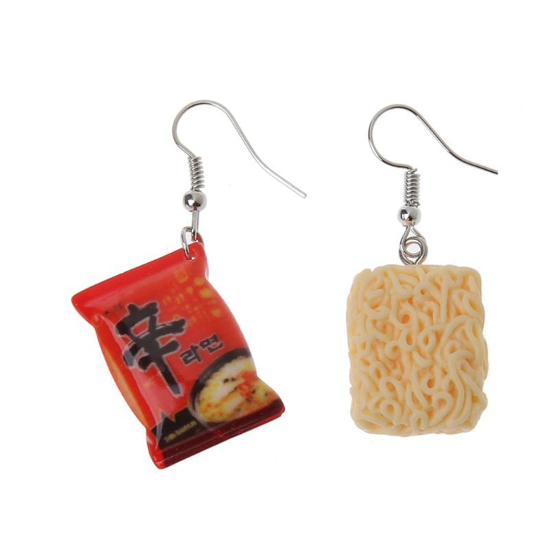 Hoa Tai Dáng Dài Mặt Hình Đồ Ăn Sáng Tạo Cho Nữ