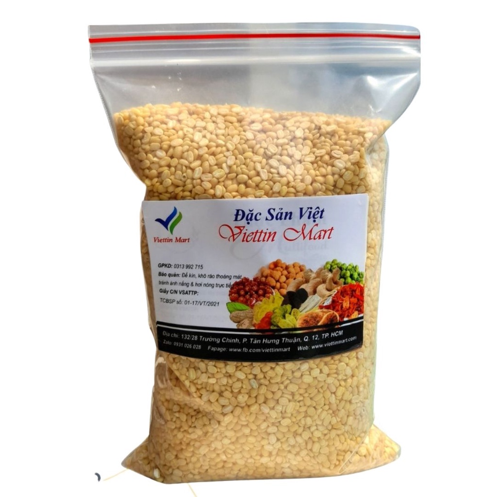 Đậu Xanh Đã Bóc Vỏ Viettin Mart 1Kg