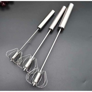 Cây Đánh Trứng Inox Có Trục Xoay Tự Động Tiện Dụng dài 30cm