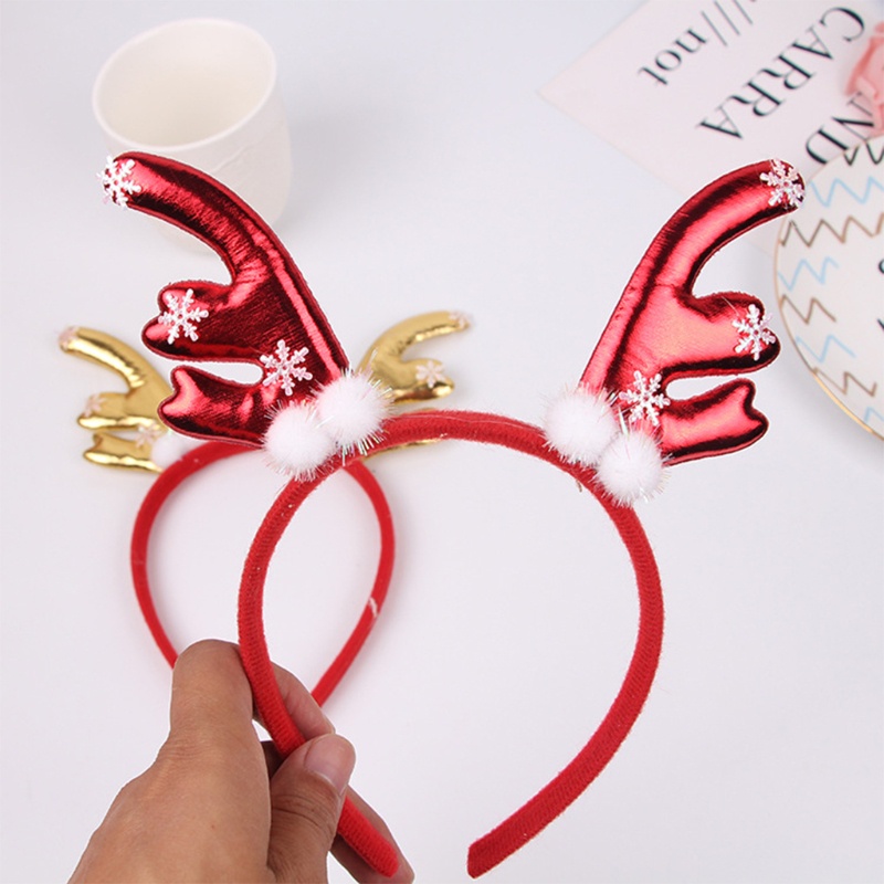 Băng Đô Cài Tóc Hình Sừng Hươu Hoạt Hình Giáng Sinh