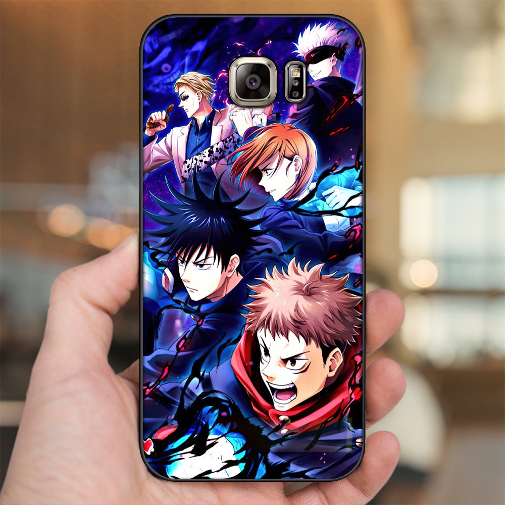 Ốp lưng Samsung Note 5 viền đen in hình Yuji Jujutsu Kaisen