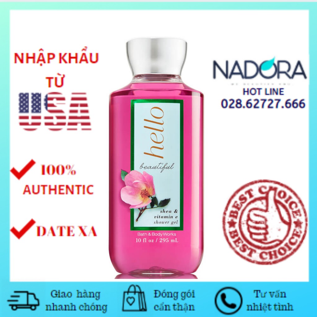 Sữa Tắm Toàn Thân Bath And Body Works - Hello Beautiful Shower Gel