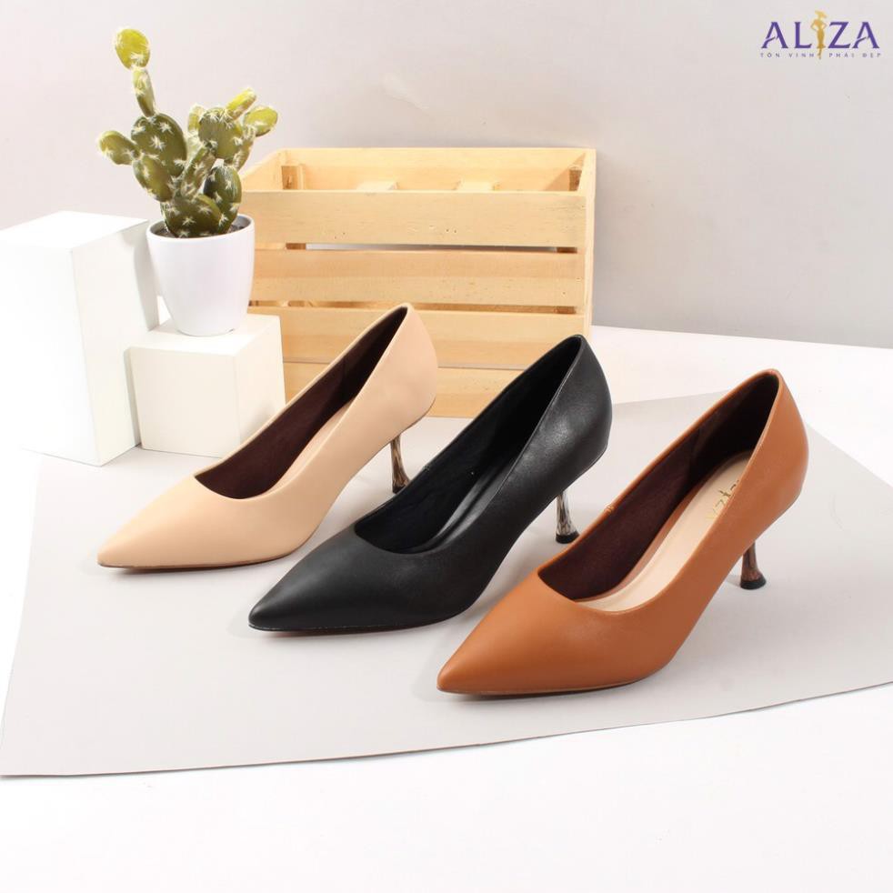 Xả Tết - Giày Cao Gót - Giày Công Sở Aliza V82 - Gót Nhọn Cao 7cm - 3 Màu Đen, Kem, Đỏ - Fullsize - ; ' ‣ ! ˇ ་ # ; '