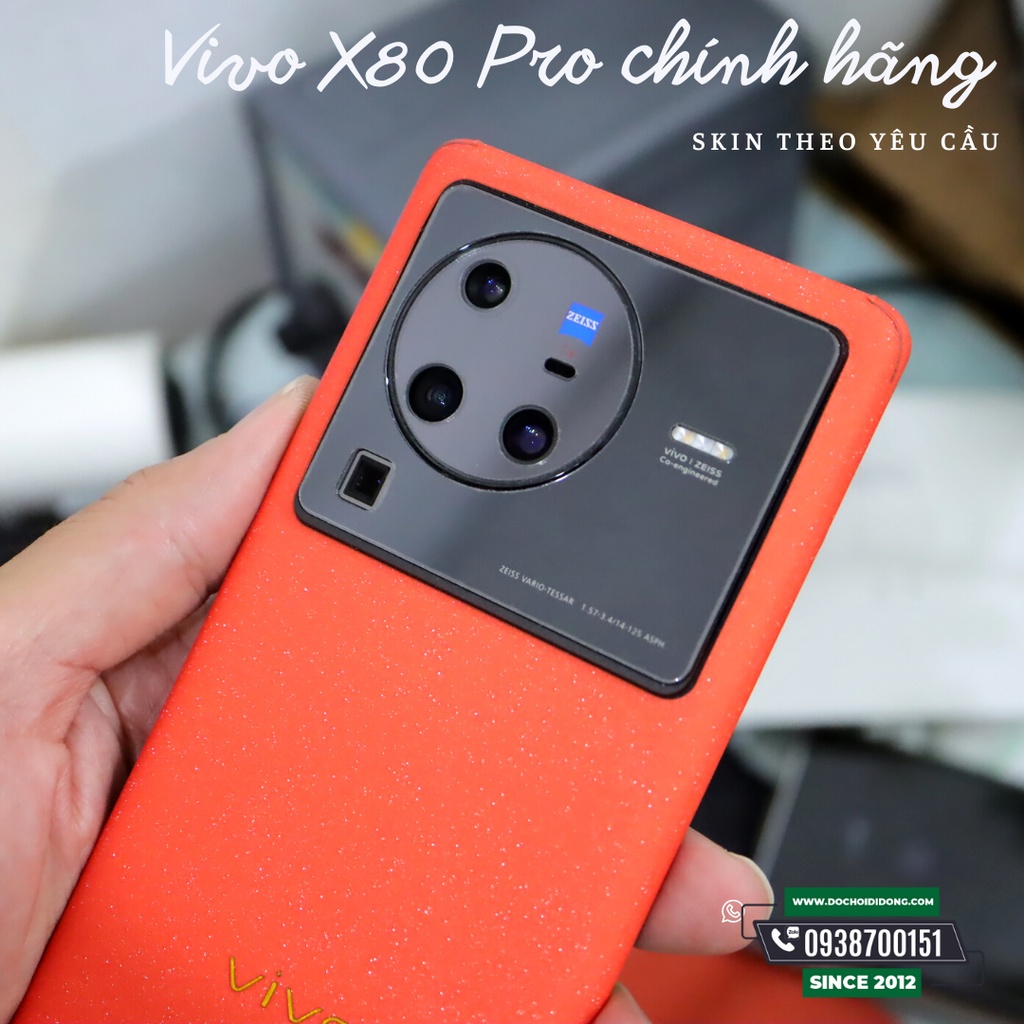 Miếng dán PPF Hydorgen Skin Màu Cam Nội Địa Vivo X80 Pro chính hãng cao cấp