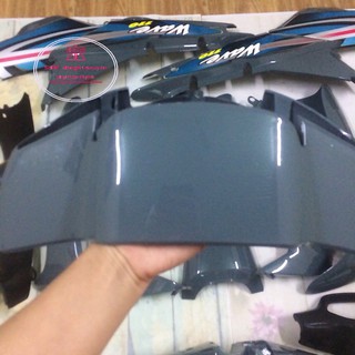 Bộ dàn áo wave MÀU XI MĂNG-vỏ nhựa xe Wave Alpha, Wave ZX, Wave 110 đời 2000 đến 2006 - nhựa nguyên sinh ABS màu XI MĂNG