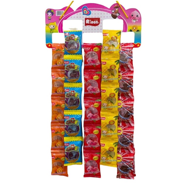 Kẹo dẻo trái cây risen luxumi nhập risen food usa 50 gói
