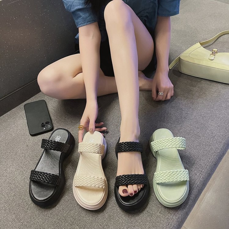 Fashionable Round Head Double Strap Sandals for Women