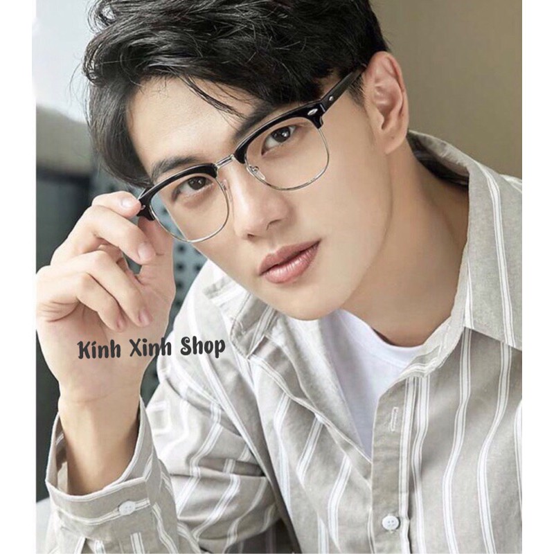 Kính gọng Club unisex nửa viền dáng cổ điển