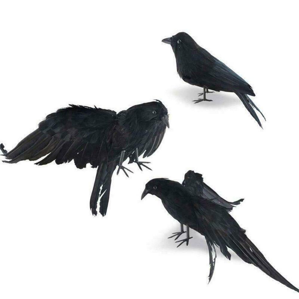 Jane Đạo Cụ Trang Trí Halloween Quạ Đen Mới