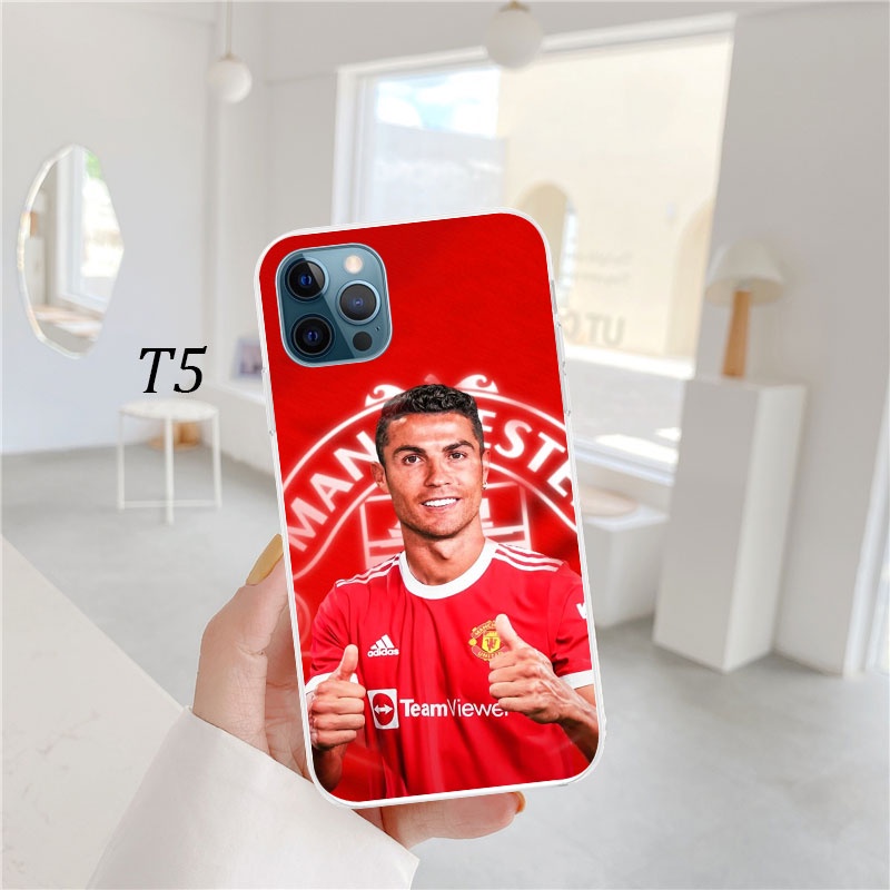 Ốp Điện Thoại Trong Suốt Hình cr7 cristiano ronaldo Cho iphone se xr 5 5s 6 6s 7 8 plus 11 pro max ln21